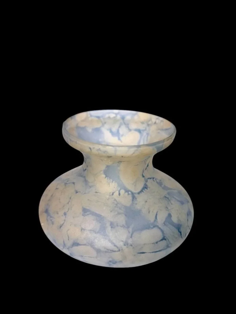 Set of 3 Vintage Art Glass Bud Vases – B.Z.T. Ltd Israel Hand Painted Frosted